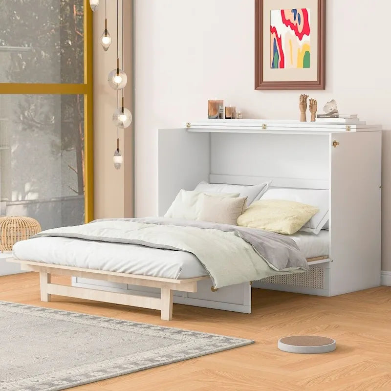 Full Size Murphy Bed with Large Drawers