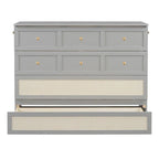 Full Size Murphy Bed with Large Drawers