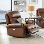 Pecan Brown / Bristol Cocoa Zero Gravity Power Recliner, 1-Seat, Top Grain Leather
