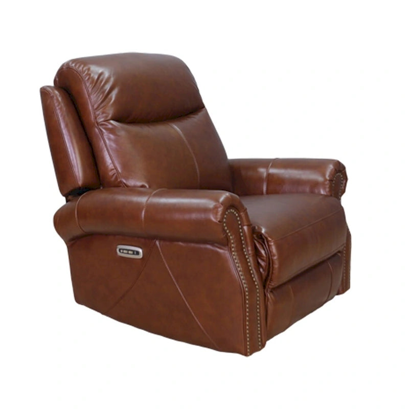 Pecan Brown / Bristol Cocoa Zero Gravity Power Recliner, 1-Seat, Top Grain Leather