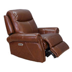 Pecan Brown / Bristol Cocoa Zero Gravity Power Recliner, 1-Seat, Top Grain Leather
