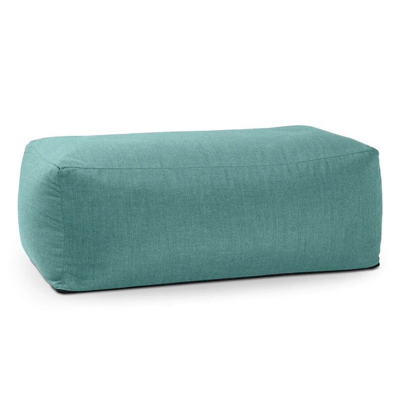 Large Outdoor Bean Bag Ottoman – Multi-Color, Sunbrella Fabric, 1-Person