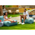 Large Outdoor Bean Bag Ottoman – Multi-Color, Sunbrella Fabric, 1-Person
