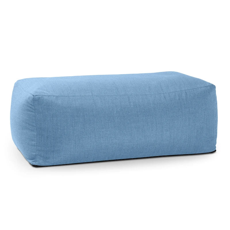 Large Outdoor Bean Bag Ottoman – Multi-Color, Sunbrella Fabric, 1-Person