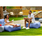 Large Outdoor Bean Bag Ottoman – Multi-Color, Sunbrella Fabric, 1-Person