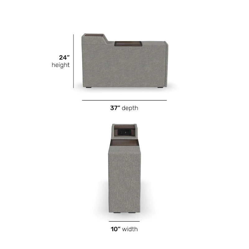 Flex Narrow Hub for Modular Sectional - 10 x 24 x 37