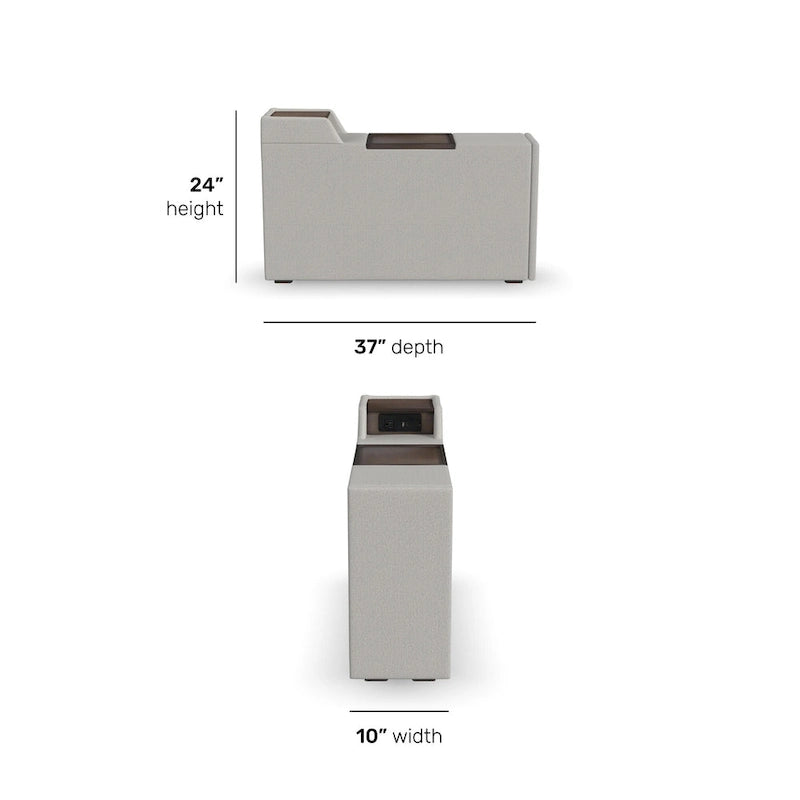Flex Narrow Hub for Modular Sectional - 10 x 24 x 37