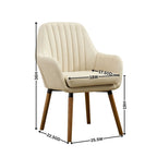 Contemporary Fabric Upholstered Accent Chair