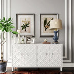 Accent Cabinet 4 Door Wooden Cabinet Sideboard Buffet