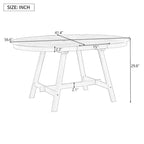 Wood Dining Table Round Extendable Dining Table