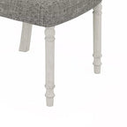 Gray & White Fiddleback Dining Side Chair, Set of 2